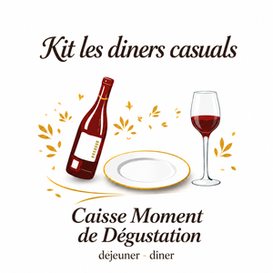 Kit Le diner Casual - 3 bouteilles - 28 euros/bt